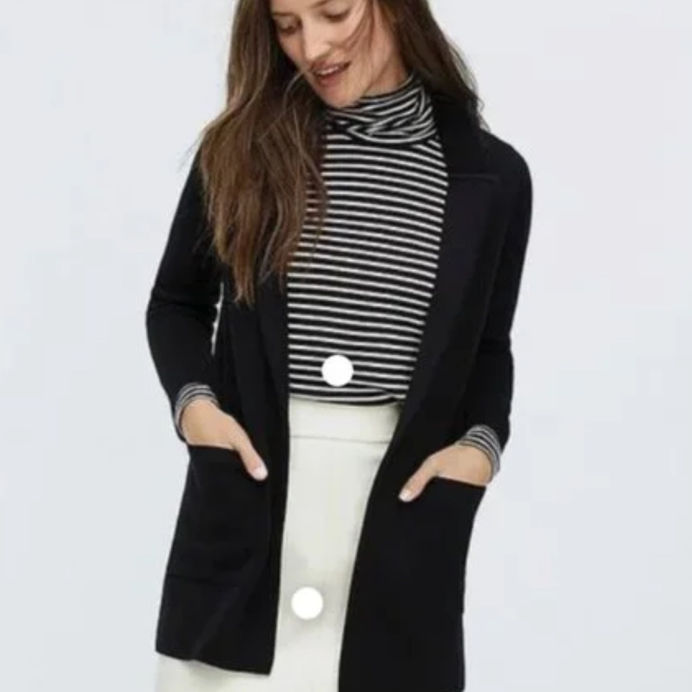 J Crew Sophie Sweater Blazer black XS